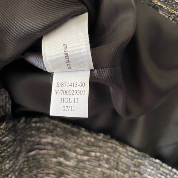 Gap Ladies Jacket size L Black Gray with White Lined Zipper closure 2 pockets - Picture 6 of 13